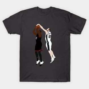 Manu Ginobili Block On James Harden T-Shirt